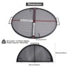 Lineslife X-Marks Fire Pit Cooking Grill Grates Portable, Heavy Duty