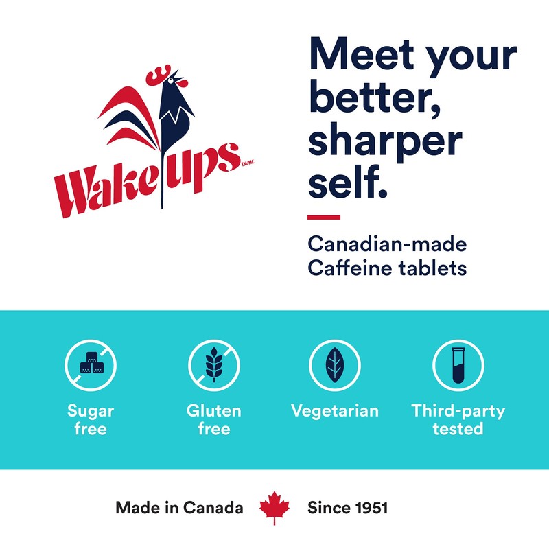 Wake-Ups Sport Certified 100mg Caffeine 36-Tablets (Pack of 6)