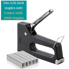Mr. Pen Light Duty Staple Gun with 2000 Staples, 5/16 inch, Fabric, Wall, Wood Stapler for Crafts, Cloth