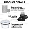 Honoson 3 Pcs Water Pump Strainer Filter Set Include Twist