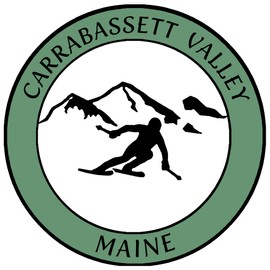 Athena Brands Carrabassett Valley Maine Extreme Skier - Car Truck Window Bumper Sticker Decal - Washed Green