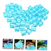 Totority Decorative Ice Cubes 50pcs Square Crystal Fish Tank Decor