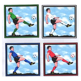 Football Players Card Making Toppers Craft Embellishments x 4