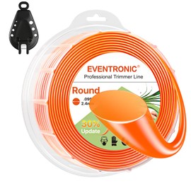 Weed Eater String, Eventronic 095 Trimmer Line of 590-Feet, Trimmer Line for Universal Replacement, Round Weed Wacker String Fits Medium& Heavy Grass&Weeds, String Trimmer Line of Orange Premium Nylon