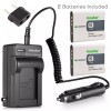 For Sony Travel Charger & 2 battery for Sony BK1 DSC-S750 S780 S950 S980 W180 W190 W370