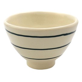 Seto Ware Border Try To Rice Bowl Green