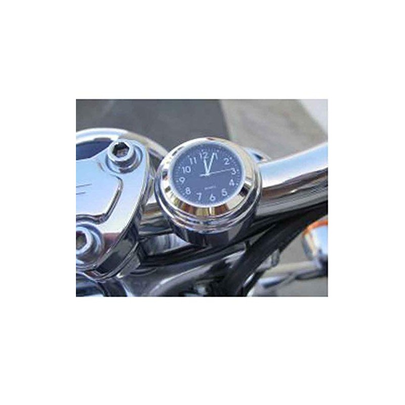 Karun Motorcycle Handlebar Mount Watches, 7/8 1" Waterproof Handlebar Dial