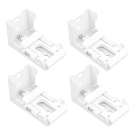 OTOTEC 4pcs Roman Blind Spring Brackets Roman Blinds Push Spring Bracket 45x28x25mm for 21mm Shutters Roller Blind Brackets Fixing White