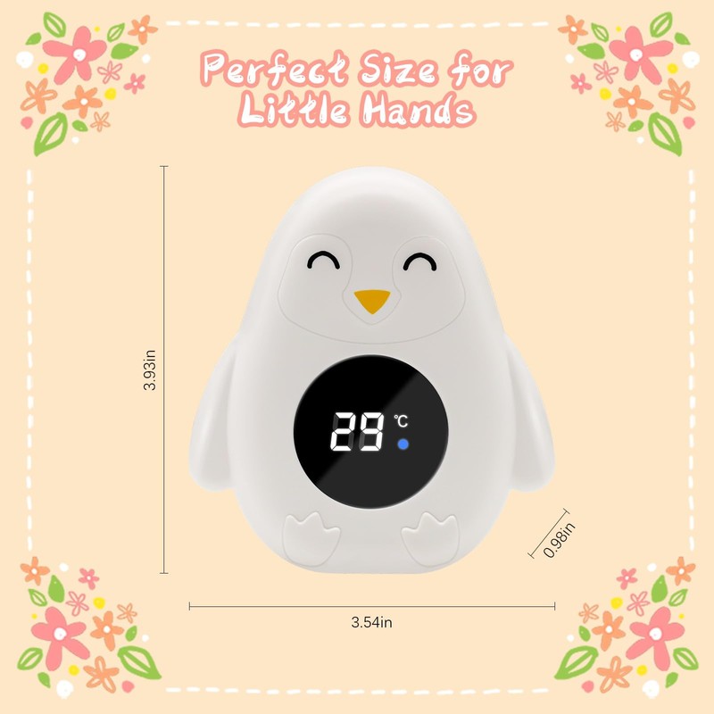 Baby Bath Thermometer, Digital Water Thermometer, Baby Thermometer with LED