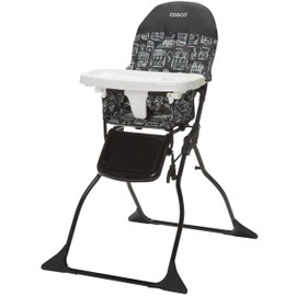 Cosco Kids Highchair for Baby, Simple Foldable High Chair, Convenient, Lightweight, and Compact Design, Mapleton