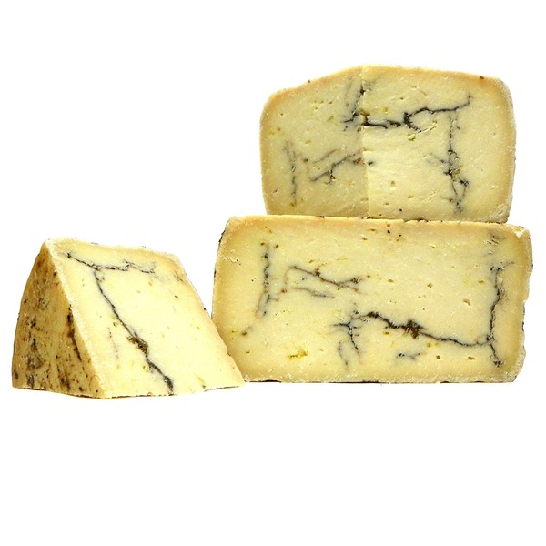 Moliterno Italian Cheese Aged 6 Months with Truffles, 1/2 lb Piece