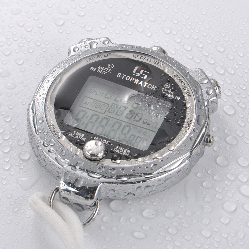 LAOPAO Stopwatch, 1/1000 Seconds Precision 100 Pieces Memory Data LCD
