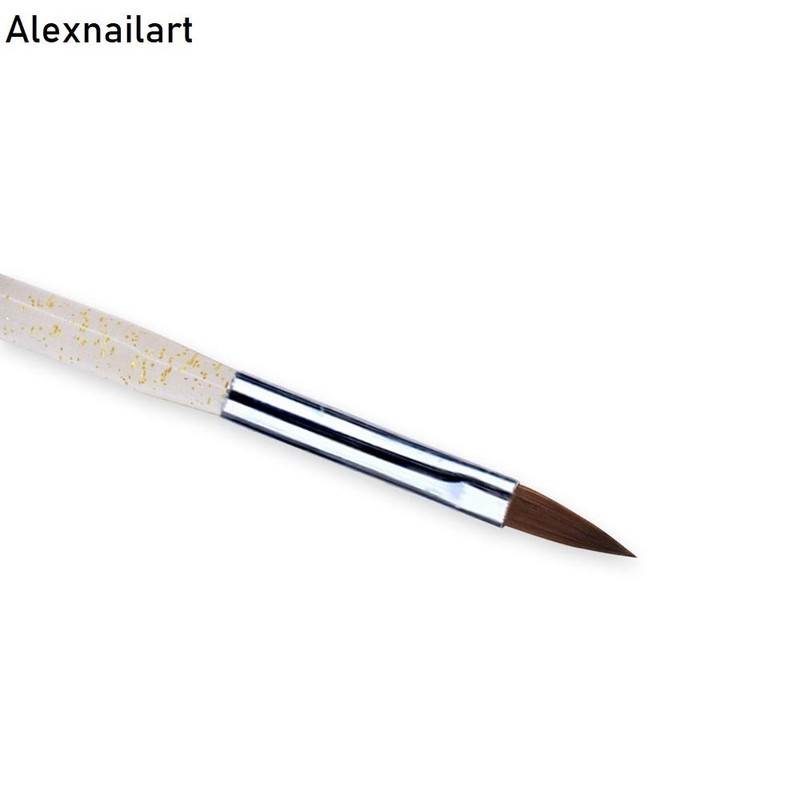 Kolinsky Acrylic Nail Brush Black 6#