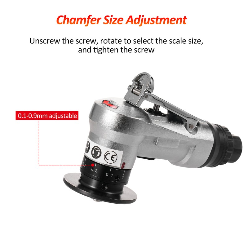 KP-5705 Mini Pneumatic Chamfering Machine 45 Degree Arc Burr Trimmer