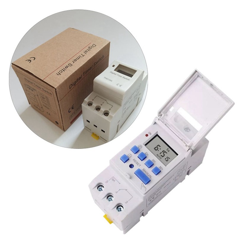 LCD Digital Timer Relay Programmable Microcomputer Digital Display Time Switch