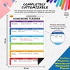 Magnetic Whiteboard for Fridge: Multi-Functional Homework Planner, 42x30cm with Colourful