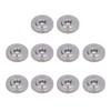 Pack of 10 Stainless Steel Knurled Nuts with Flat Head