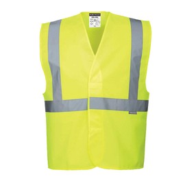 Portwest Hi-Vis One Band and Brace Vest, Size: XX/3X, Colour: Yellow, C472YERXX/3X