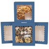 qiqee qiqee Auto-pop Up Blackish Blue Pie Boxes with Window