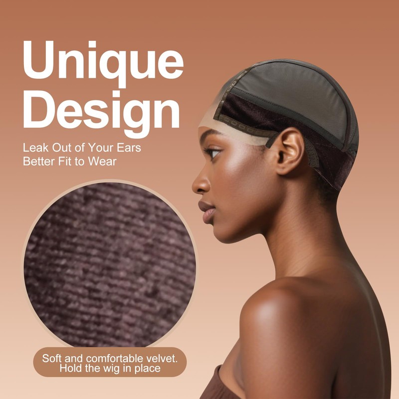 Jcbiovo Lace Wig Grip Cap for Women,4x5 Transparent Lace,to Keep