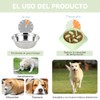 Plato para Perro, 2 Piezas Comedero Lento para Perro, Antideslizante