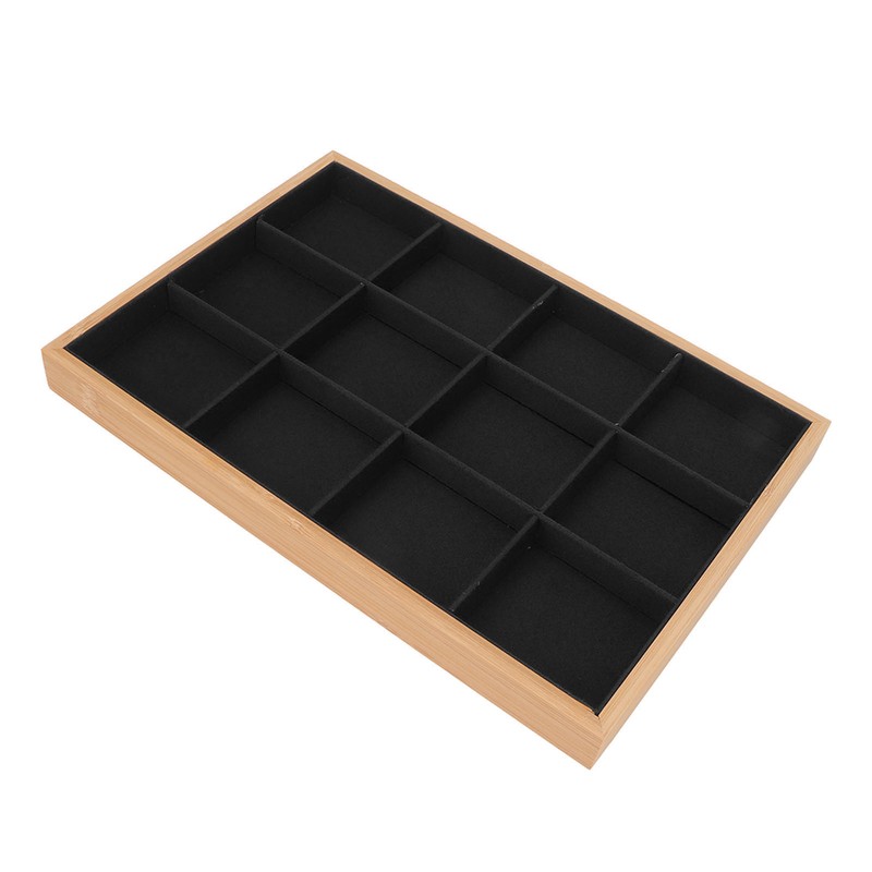 12 Grid Jewelry Tray Soft Elegant Appearance Strong Light Weight