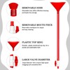 Vertintong 2 Set Beer Bong Tube and Funnel with Valve