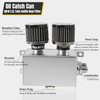 POSENG Universal Aluminum AN10 1.2L Twin Baffle Dual Filter Engine