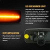 D-Lumina LED Side Marker Lights Assembly Amber ＆ Red Compatible