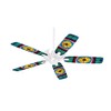 Tie Dye Circles and Squares 101 - Ceiling Fan Skin