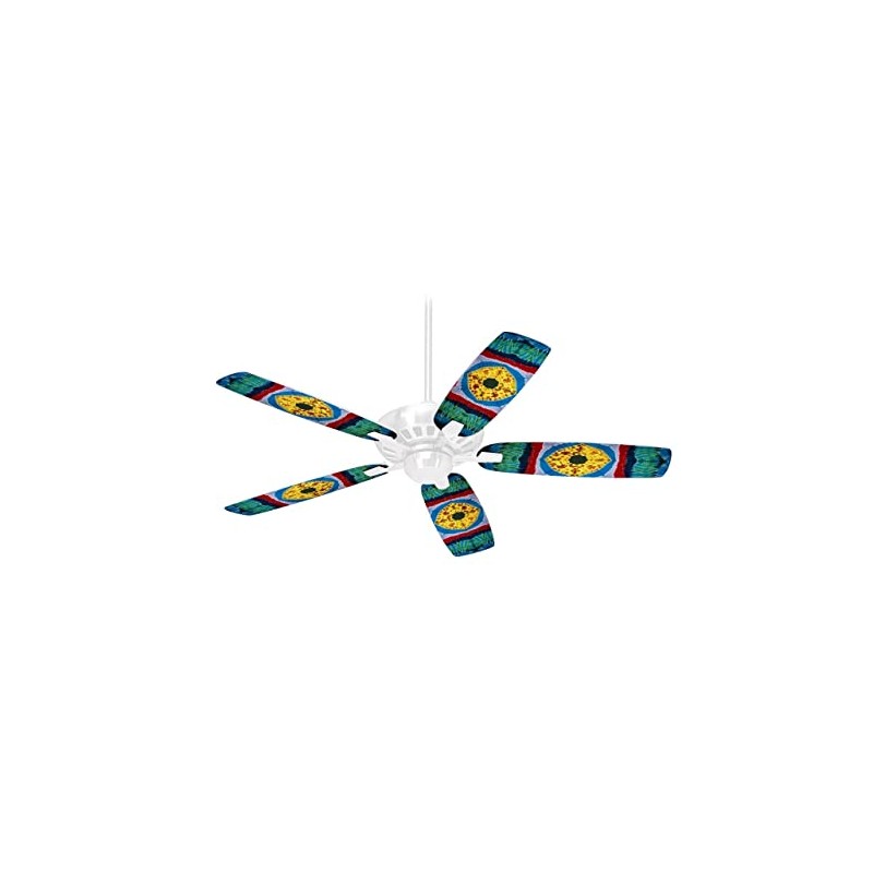 Tie Dye Circles and Squares 101 - Ceiling Fan Skin