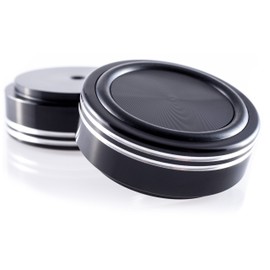 Hifi Lab Solid Aluminium Legs 44X17 Black Aluminium Portable Audio Feet Absorber Stainless 4x
