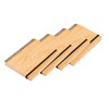CWUINT 4 Set Lined Bamboo Journal Notebook,80 Pages,5.3”*7.2”,Hardcover Executive Notebooks,Daily