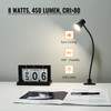 CeSunlight Clip Desk Lamp, USB Reading Light, Flexible Neck Led