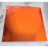 Set of 2 Orange Acrylic Sheet,Orange Mirror Acrylic Plexiglass Plastic