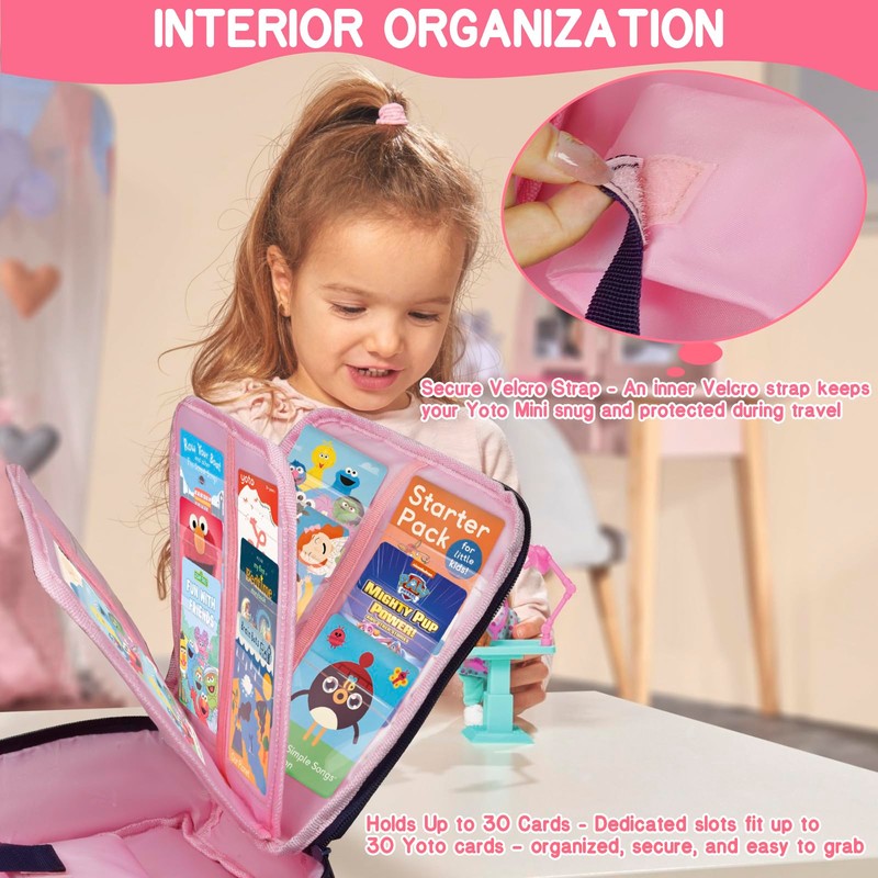 ORKELS Carrying Case Compatible with Yoto Mini(2024 Edition), Travel Storage