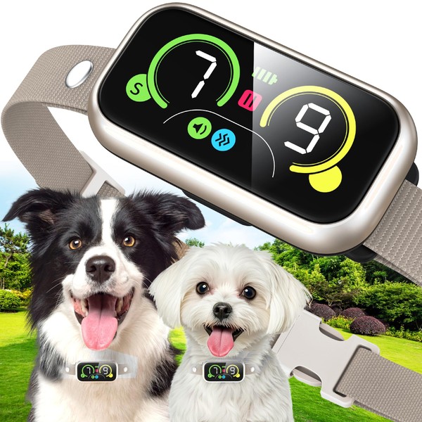 Dog Bark Collar for Large Medium Small Dogs, Smart Barking