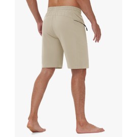 MIVEI Mens 9" Swim Trunks Board Shorts - Swimwear Bathing Suit Beach Short with Zipper Pockets - No Mesh Liner Quick Dry