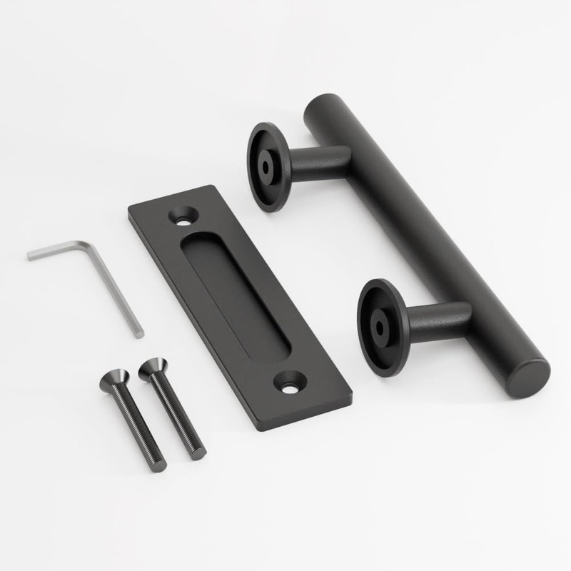CCJH 9”/24cm Sliding Barn Door Handle Hardware, Pull Flush Door