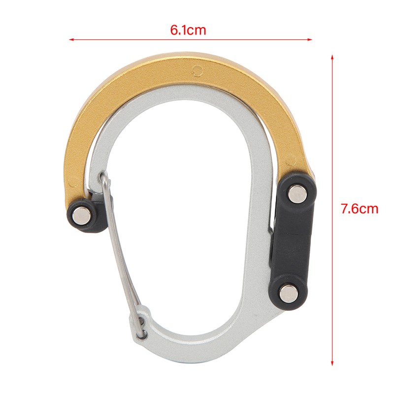 Carabiner Clip Outdoor Tactic Clasp Multifunctional Aluminium Alloy M Size