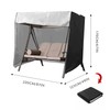 OPTUTUS 3 Seater Swing Cover for Outdoor Patio – Heavy