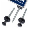 Black Smart Seal Onduline Universal Corrugated Roofing Sheet Screws (100)