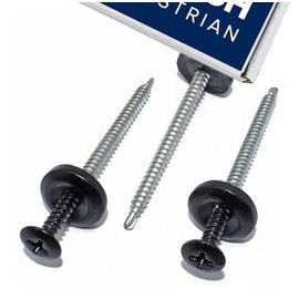 Black Smart Seal Onduline Universal Corrugated Roofing Sheet Screws (100)