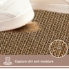 MATIRUG Indoor Door Mat,Half Circle Ultra Thin Doormat,Non Slip Washable