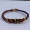 HG TECHNO SERVICES Handmade Shree Krishna Bracelet Men's Golden Religious