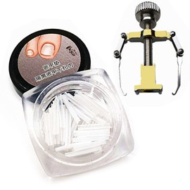 2 Piece Set Ingrown Toenail Correction Strips Brace Kit Ingrown Toenail Treatment Strips Toe Nail Pedicure Clamp Care Tool for Women Men Foot Care Paronychia