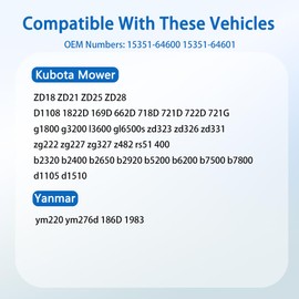 Replace 15351-64600 YINNCKE Voltage Regulator Rectifier Fits For Kubota Mower ZD18 ZD21 ZD25 ZD28 D1108 1822D 169D 662D 718D 721D 722D 721G Fits For Yanmar ym220 ym276d 186D 1983