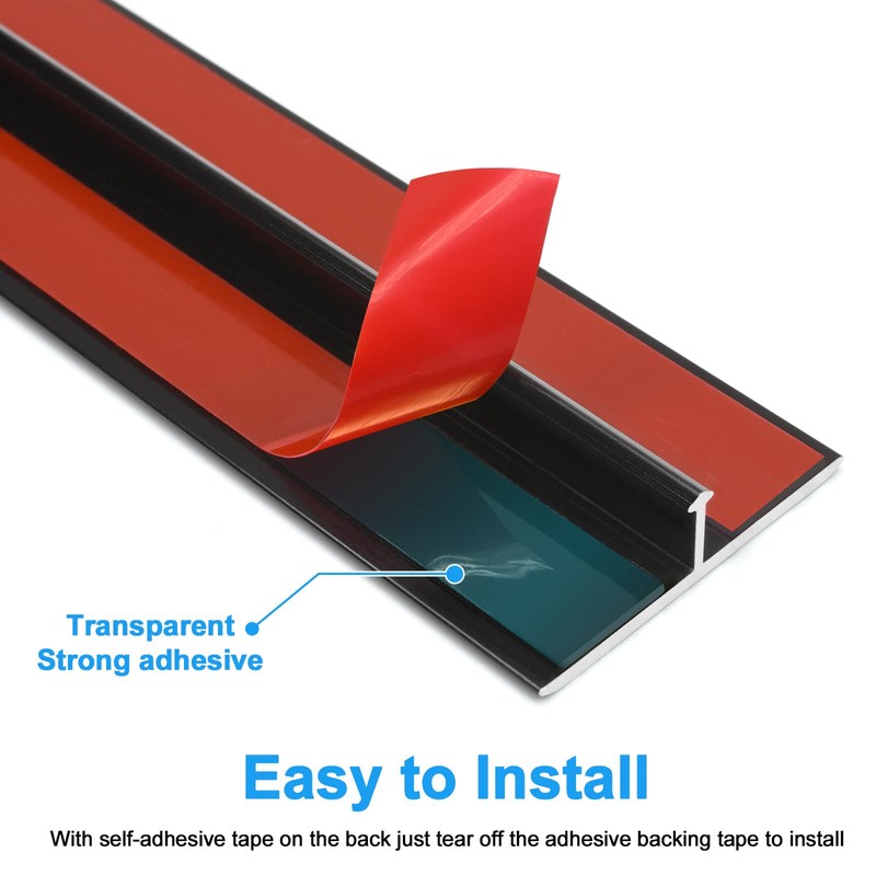 Orechic Metal Floor Transition Strips for Doorways, Self-Adhesive Aluminum T-Molding