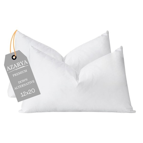 AZARYA Premium Down Alternative Pillow Insert Throw Decorative Pillows/Cushions, Sleeping
