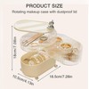 percifee Desktop makeup storage box, 360 ° rotation, multifunctional storage